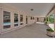Covered patio with access to the backyard pool area at 3753 Meadowcrest Dr, Las Vegas, NV 89121