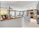 Open floor plan featuring the dining room, living room, and kitchen at 4174 Cascada Piazza Ln, Las Vegas, NV 89135