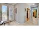 Foyer features tile flooring and a decorative glass front door at 4174 Cascada Piazza Ln, Las Vegas, NV 89135