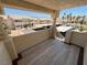 Balcony view featuring the community buildings and parking area at 435 Mesa Blvd # 202, Mesquite, NV 89027