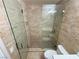 Bathroom boasts a modern glass-enclosed shower and beautiful tile work, offering a luxurious spa-like experience at 435 Mesa Blvd # 202, Mesquite, NV 89027