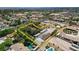 Aerial view of property with defined boundary, featuring various buildings, ample parking, and lush landscaping at 5260 N Jones Blvd, Las Vegas, NV 89130