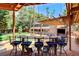 Backyard features a built in bar, covered patio, bar seating and swimming pool at 5260 N Jones Blvd, Las Vegas, NV 89130
