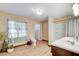 Bright bathroom featuring a double sink vanity and shower with natural light at 5260 N Jones Blvd, Las Vegas, NV 89130
