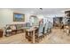 Elegant dining room with long table, chandelier, and stylish decor throughout at 5260 N Jones Blvd, Las Vegas, NV 89130