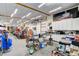 Spacious garage with workbenches, storage cabinets, and ample room for projects and organization at 5260 N Jones Blvd, Las Vegas, NV 89130
