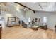 Spacious living room with high ceilings, wood beams, and an open floor plan at 5260 N Jones Blvd, Las Vegas, NV 89130