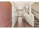 Bright entryway with tile flooring, staircase, and natural light streaming in at 6014 Belvedere Canyon Ave, Las Vegas, NV 89139