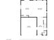 This architectural rendering shows the layout of the house on the first floor at 6014 Belvedere Canyon Ave, Las Vegas, NV 89139