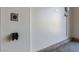 This garage has a 220V receptacle and a holder for an air compressor at 6909 Toll Mountain St, North Las Vegas, NV 89086