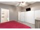 This bedroom offers a spacious closet and direct access to the bathroom at 6924 Senton Ave, Las Vegas, NV 89108