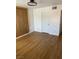 Bright bedroom with wood flooring and contemporary ceiling light at 7885 W Flamingo Rd # 2129, Las Vegas, NV 89147