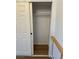 An open closet has sliding doors, a hanging rod, and clean interior walls at 7885 W Flamingo Rd # 2129, Las Vegas, NV 89147