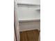 An open walk-in closet shows a hanging rod and spacious storage area at 7885 W Flamingo Rd # 2129, Las Vegas, NV 89147