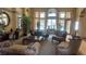 A beautifully decorated lobby with plush seating, high ceilings, and large windows at 8101 W Flamingo Rd # 2110, Las Vegas, NV 89147