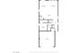 Detailed floor plan showcasing the layout of the main level, including a kitchen, living room, and garage at 9136 Cocowoods Pl, Las Vegas, NV 89148