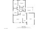 Detailed floor plan showcasing the layout and dimensions of the home's rooms and areas at 1716 Luning Dr, Las Vegas, NV 89106