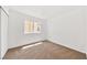 This empty bedroom features a window that provides natural light at 1826 Monte Alban Dr, North Las Vegas, NV 89031