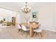 Staged dining room featuring contemporary furnishings and an open floor plan at 2755 Asgard Ave, Las Vegas, NV 89121