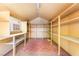 Interior of the shed offering ample storage with built in shelving at 2755 Asgard Ave, Las Vegas, NV 89121