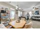 Open-concept dining area, adjacent to the kitchen, featuring natural light and comfortable seating at 2856 Trossachs St, Henderson, NV 89044