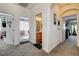 Hallway with multiple entry ways to rooms at 2856 Trossachs St, Henderson, NV 89044
