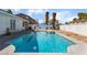Large backyard pool perfect for summer relaxation and entertainment at 2990 Carnelian St, Las Vegas, NV 89121