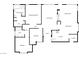 Detailed floorplan illustrating the home's layout at 3804 Wren Ct, North Las Vegas, NV 89032