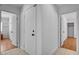 Hallway with access to rooms and view of interior at 406 River Glider Ave, North Las Vegas, NV 89084