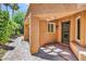 Inviting front entrance with stone walkway and covered porch at 5123 Southern Hills Ln, Las Vegas, NV 89113