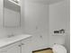 Bright bathroom with a modern sink and toilet at 538 Kristin Ln, Henderson, NV 89011