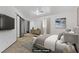 Bright bedroom featuring neutral tones, soft lighting, and comfortable decor, virtually staged at 538 Kristin Ln, Henderson, NV 89011