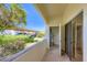 View of the patio area featuring an outdoor storage closet and views of the parking area at 5650 E Sahara Ave # 1001, Las Vegas, NV 89142