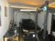 Garage equipped as a workout space at 6409 Burgundy Way, Las Vegas, NV 89107