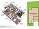 Floor plan depicting the layout of a home's rooms, dimensions, and the location of the garage at 817 Cottonwood Hill Pl, Henderson, NV 89011