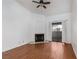 Living room with wood flooring, a fireplace, and sliding door with access to the outside at 8455 W Sahara Ave # 289, Las Vegas, NV 89117