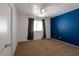 Bedroom featuring a ceiling fan and carpeted floor at 9449 Amber Valley Ln, Las Vegas, NV 89134