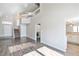 Open-concept living room featuring modern finishes, high ceilings, and lots of natural light at 120 Wynntry Dr, Henderson, NV 89074