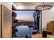 Infinity pool and patio area with panoramic city views at 1491 Reims Dr, Henderson, NV 89012