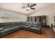 Comfortable living room boasts a vaulted ceiling and ample natural light at 1798 Lakewood Dr, Henderson, NV 89012