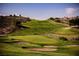 Expansive view of golf course with lush green fairways and sand bunkers, surrounded by desert landscaping at 2080 Powder Springs St, Henderson, NV 89052