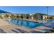 Outdoor swimming pool with lounge chairs offers residents a fun and relaxing way to enjoy the outdoors at 2194 Trivero St, Henderson, NV 89044