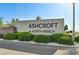 Ashcroft at North Ranch community sign surrounded by lush landscaping at 2531 Dollison Ave, North Las Vegas, NV 89081