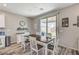 Dining area with a sliding door leading to the backyard at 2531 Dollison Ave, North Las Vegas, NV 89081