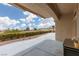 Backyard featuring patio, privacy landscaping, and open views at 2624 Spalding Dr, Las Vegas, NV 89134