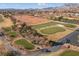 Scenic golf course with manicured greens and mature trees, offering a premium recreation at 2624 Spalding Dr, Las Vegas, NV 89134