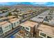 An aerial view of the neighborhood showcases the modern architecture and well-planned community layout at 4336 Guava Ct # 0, Las Vegas, NV 89135