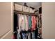 Organized walk-in closet featuring ample hanging space and shelving for storage at 4336 Guava Ct # 0, Las Vegas, NV 89135