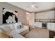 Comfortable living room featuring a wet bar, mini-fridge, and modern decor at 4336 Guava Ct # 0, Las Vegas, NV 89135