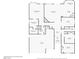 An overhead view of the floorplan for the home with labeled rooms and dimensions at 4904 Meadows Encore Ave, Las Vegas, NV 89131